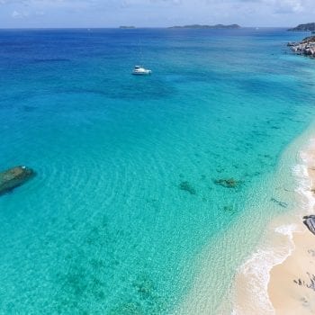 Catamaran in the ocean