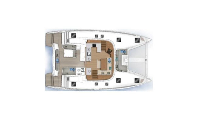 Lagoon 46 Genie layout