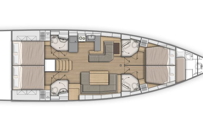 Beneteau 51 layout